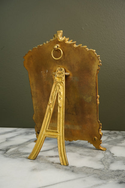Antique French Gilt Bronze Picture Frame, Louis XVI Style