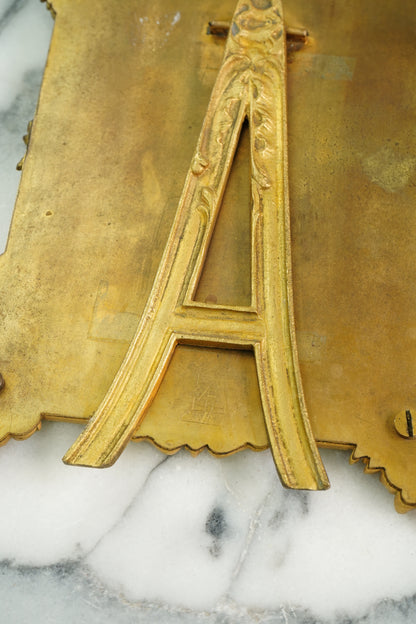 Antique French Gilt Bronze Picture Frame, Louis XVI Style