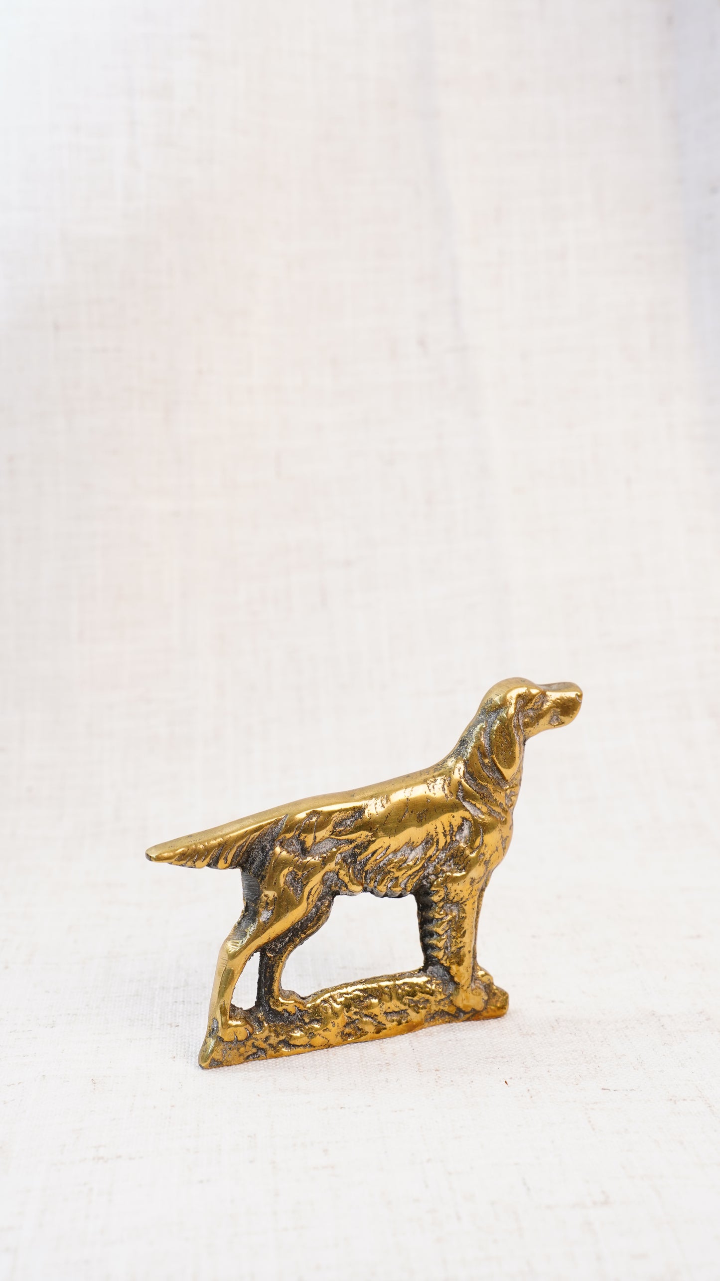 Antique English Victorian Brass Setter Chimney Ornament