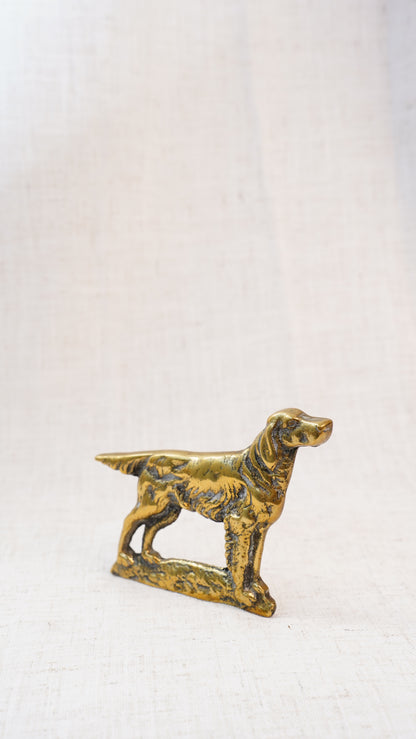 Antique English Victorian Brass Setter Chimney Ornament