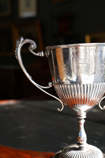 Antique Victorian Silverplate Trophy Cup