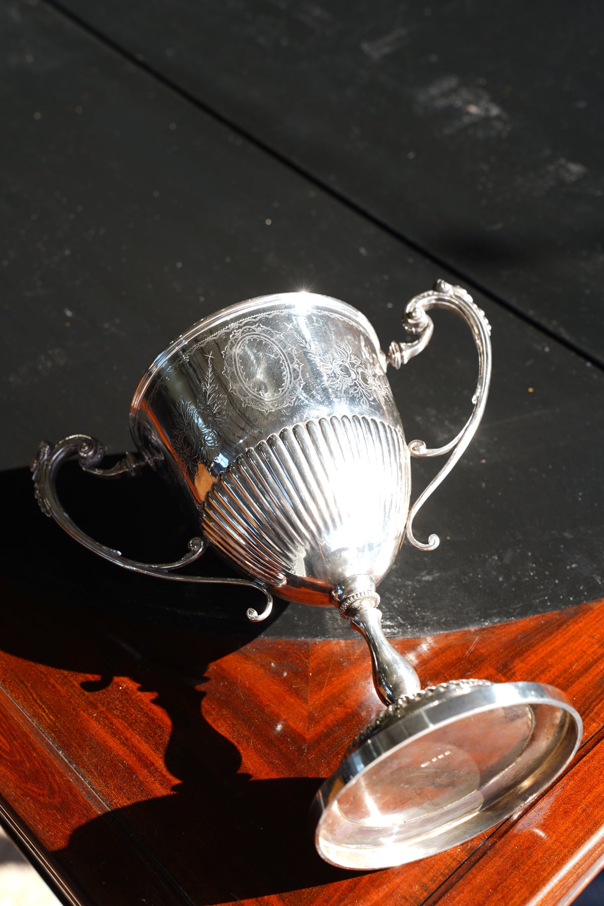 Antique Victorian Silverplate Trophy Cup
