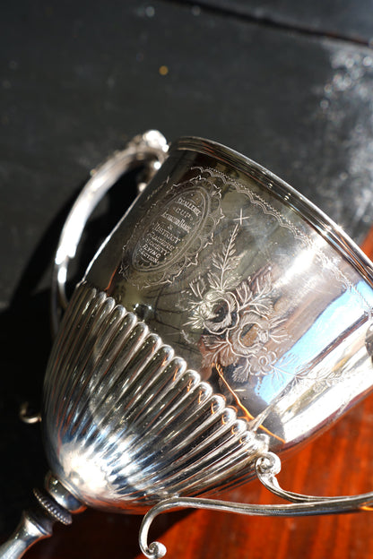 Antique Victorian Silverplate Trophy Cup