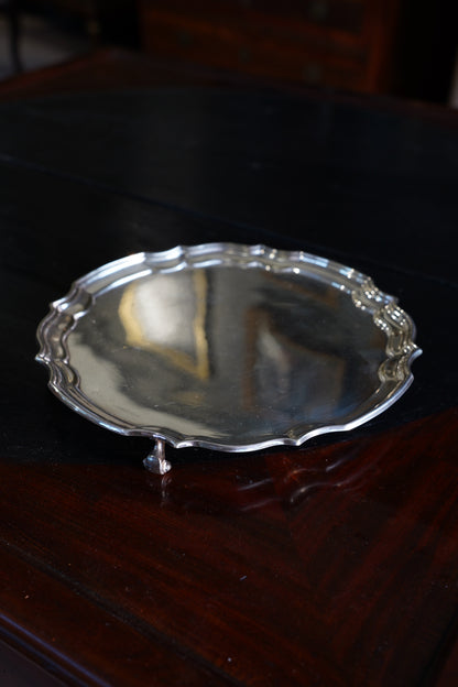 Antique Georgian Style Silverplate Serving Tray