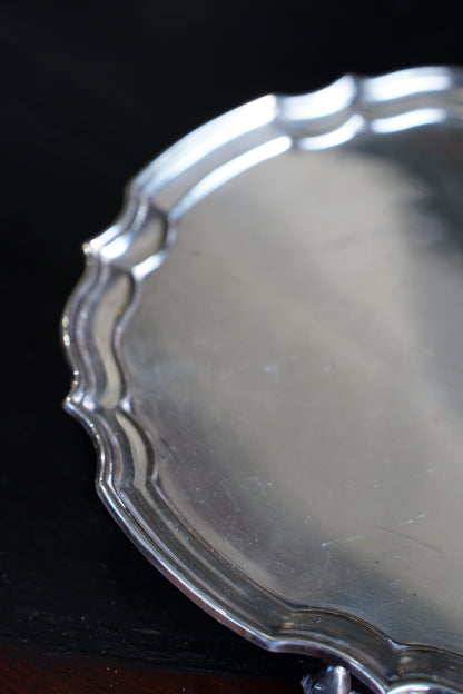 Antique Georgian Style Silverplate Serving Tray