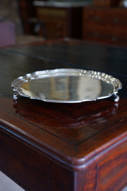 Antique Georgian Style Silverplate Serving Tray