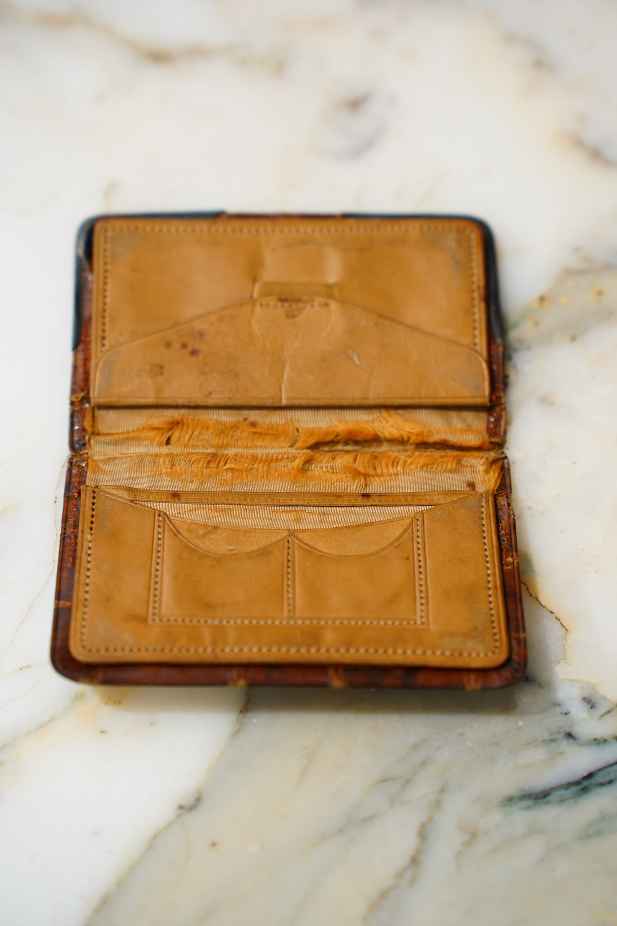 Antique Edwardian Sterling Silver Corner Coin Case