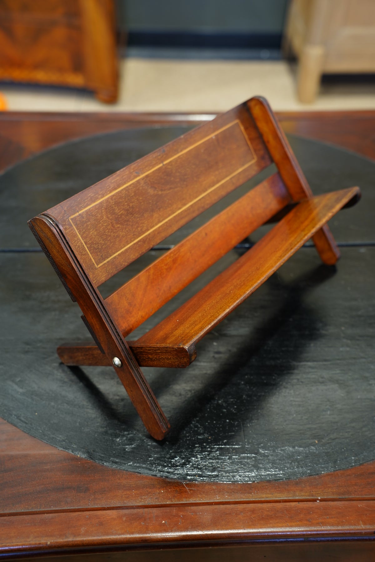 Antique Edwardian Oak Folding Book Stand