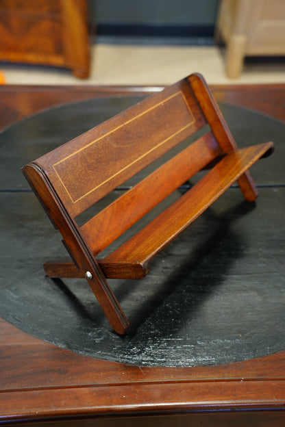 Antique Edwardian Oak Folding Book Stand