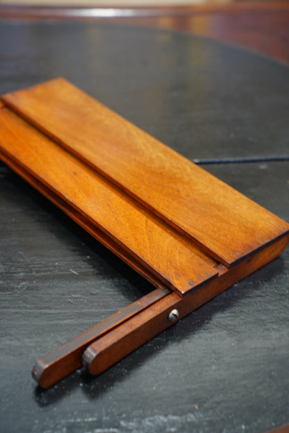 Antique Edwardian Oak Folding Book Stand