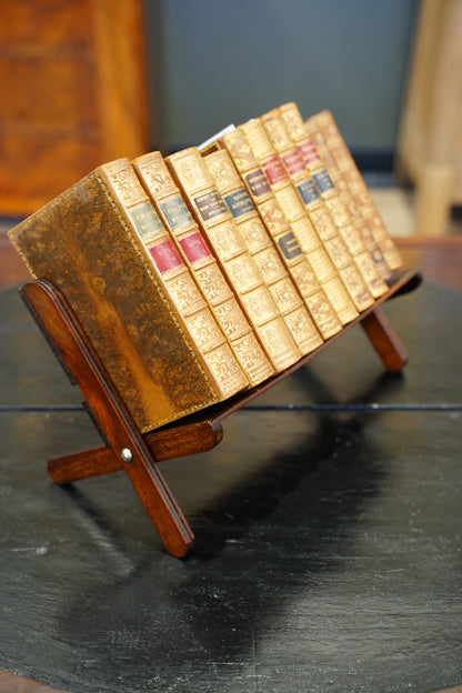Antique Edwardian Oak Folding Book Stand