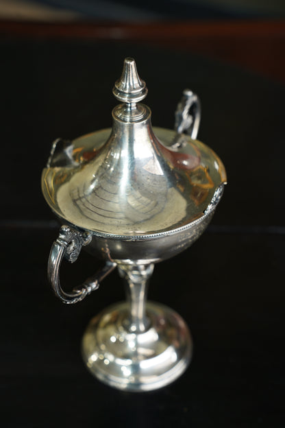 Vintage Adam Style Silver Plate Yacht Club Trophy Cup