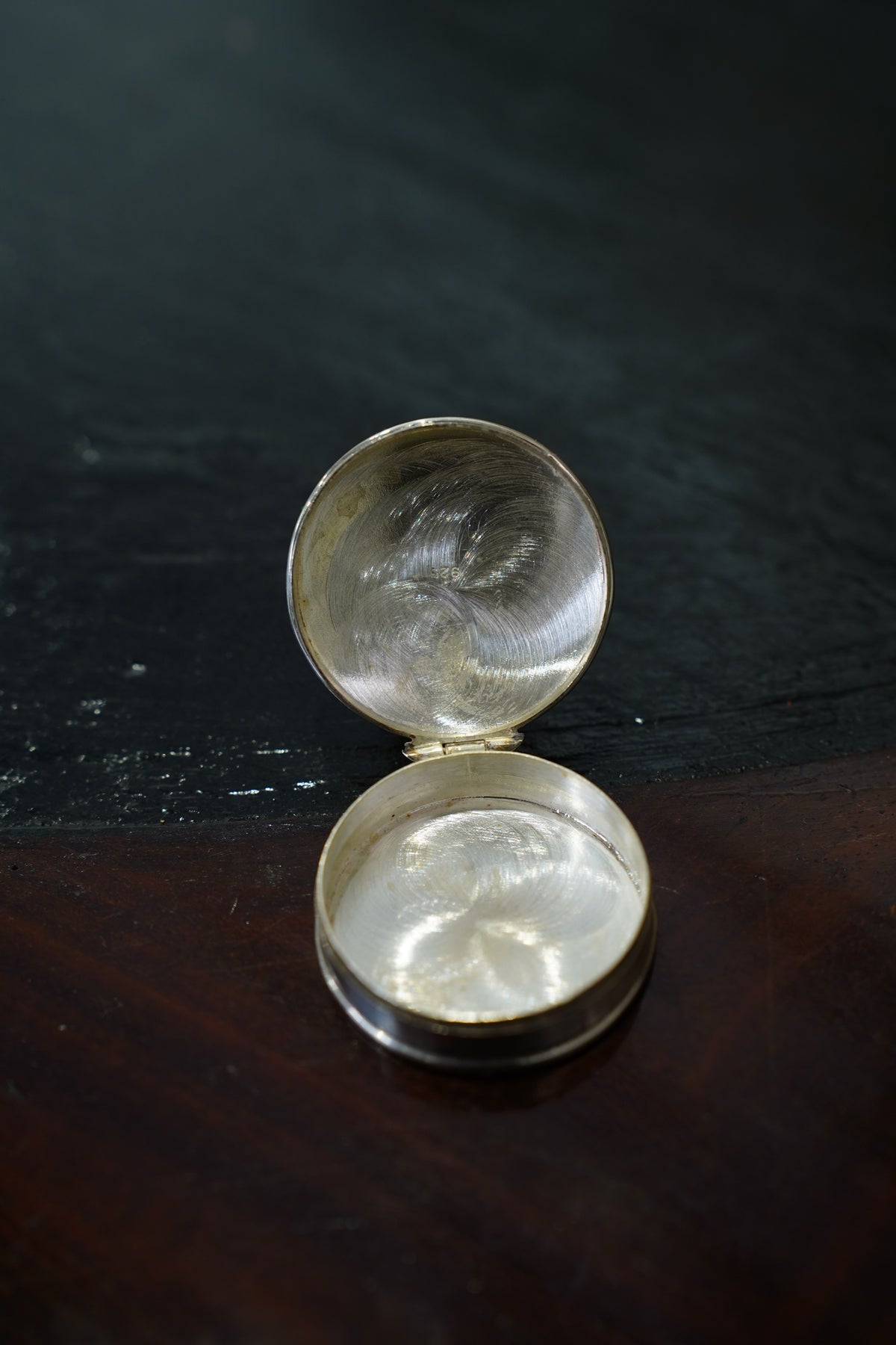 Vintage Sterling Silver Teddy Bear Pill Box