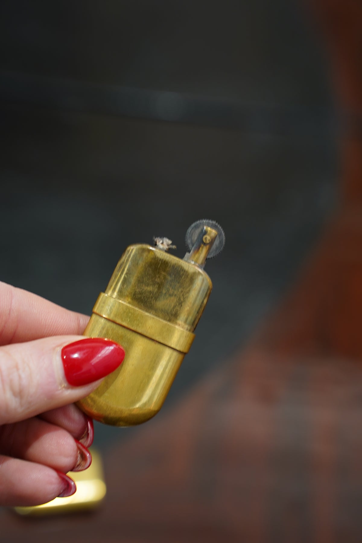 Vintage Brass Pocket Lighter