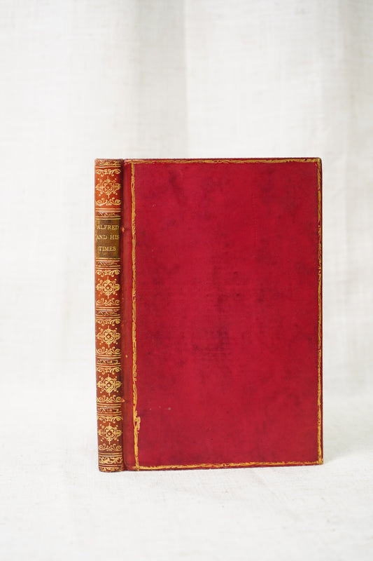 Antique Leather Book The Story of Alfred and His Times 1900
