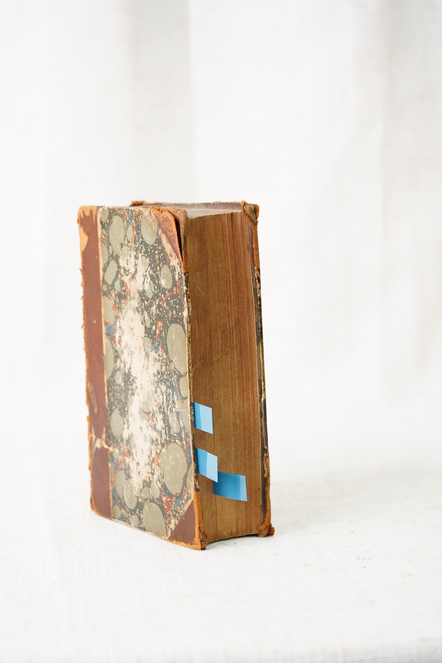 Antique History of England Three Volumes Half Calf Leather 1846