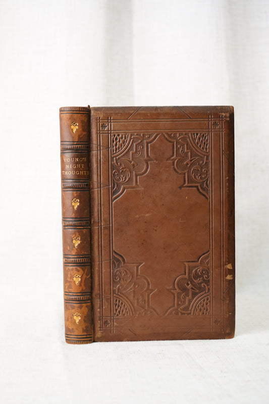Antique Young's Night Thoughts Full Leather Eton Gift 1863