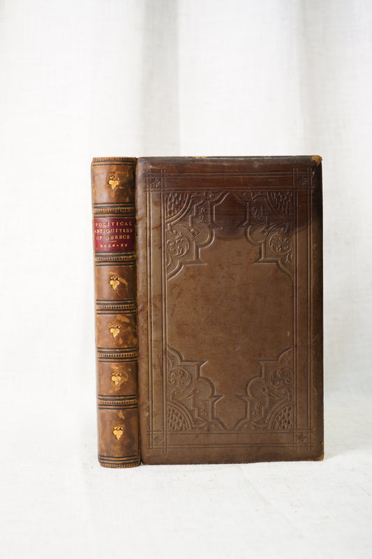 Antique Political Antiquities of Greece Full Leather Book 1836