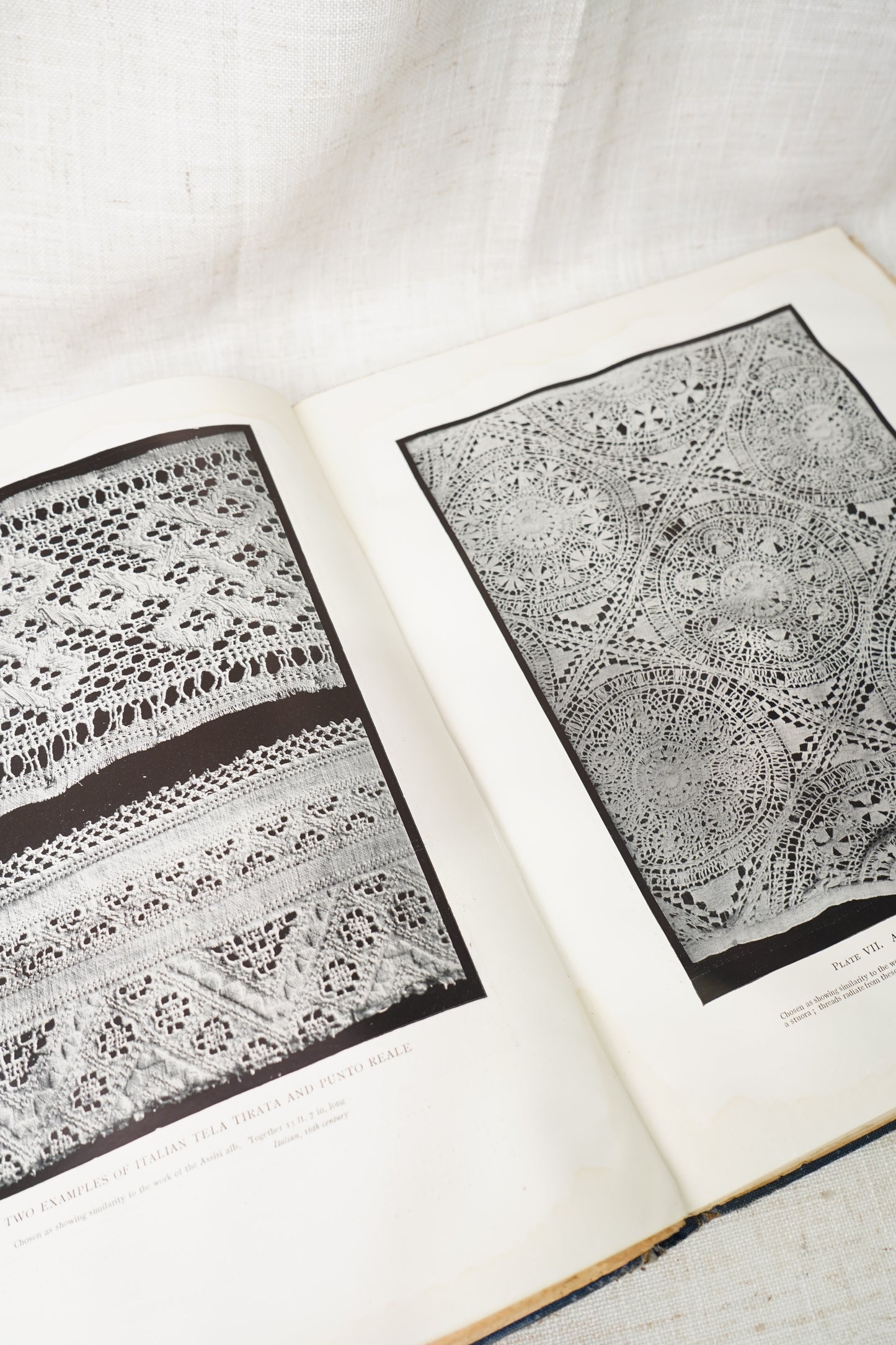 Antique Lace History Book, Seven Centuries of Lace, 1908