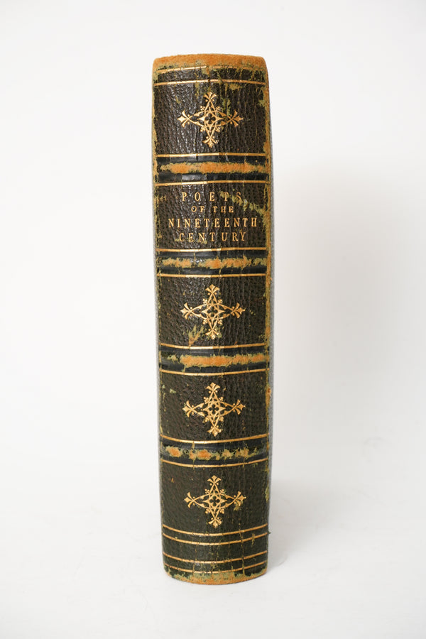 1869 Poets of the Nineteenth Century Full Leather Illustrated Book secondary view