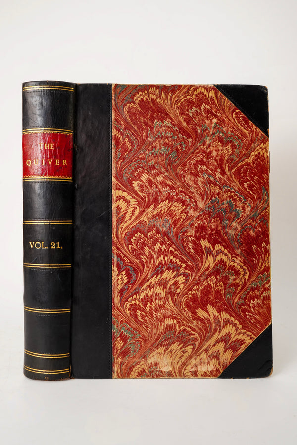 1886 The Quiver Vol 21 Half Leather Victorian Illustrated