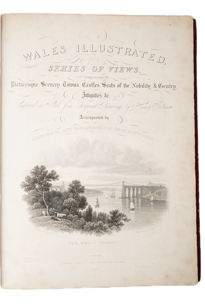 1830 Wales Illustrated Gastineau Full Leather