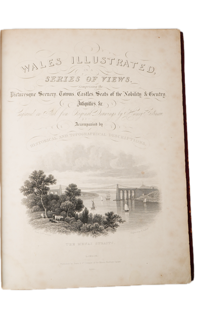 1830 Wales Illustrated Gastineau Full Leather