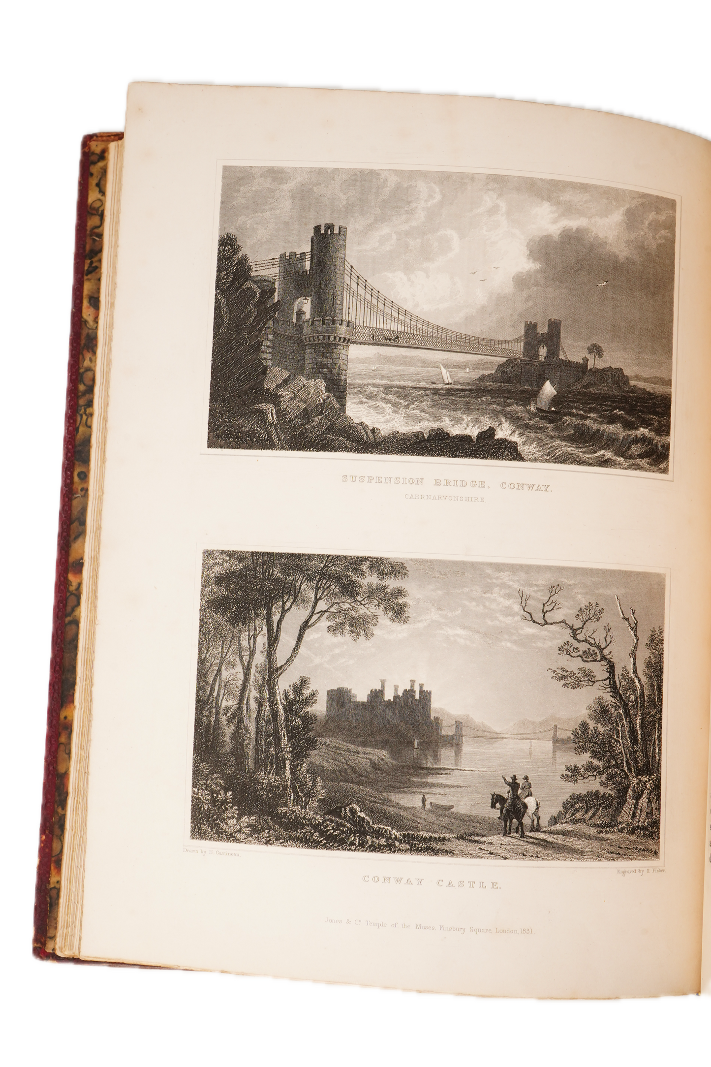 1830 Wales Illustrated Gastineau Full Leather