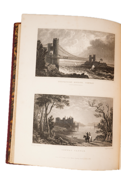 1830 Wales Illustrated Gastineau Full Leather
