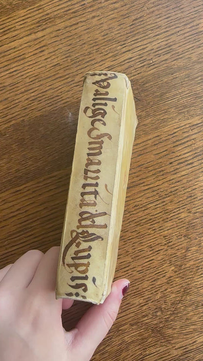 Miniature 1675 "La Valge Smarrita di antonio Lupis" Italian Vellum Book