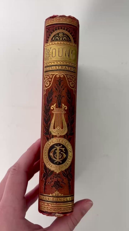 Antique Edward Young Poetical Works Illustrated Poetry Book