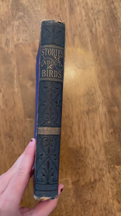 Circa 1870-1880 "Stories About Birds" Dark Blue Cloth Book