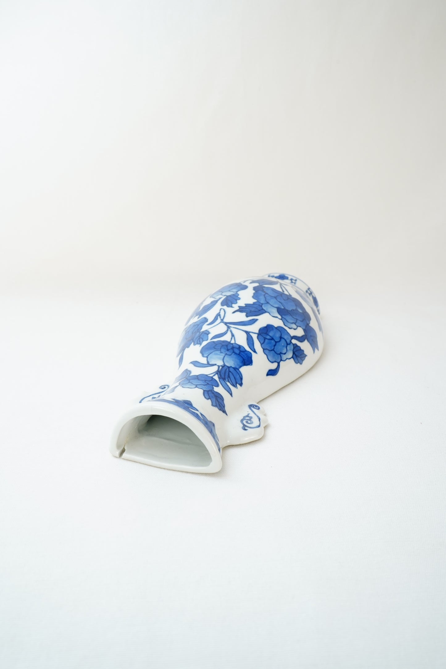 Blue and White Delft Style Wall Pocket Vase